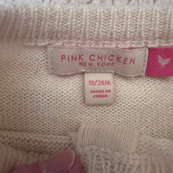 Pink Chicken Pumpkin Sweater - 18/24 Months - Picture 2 of 3